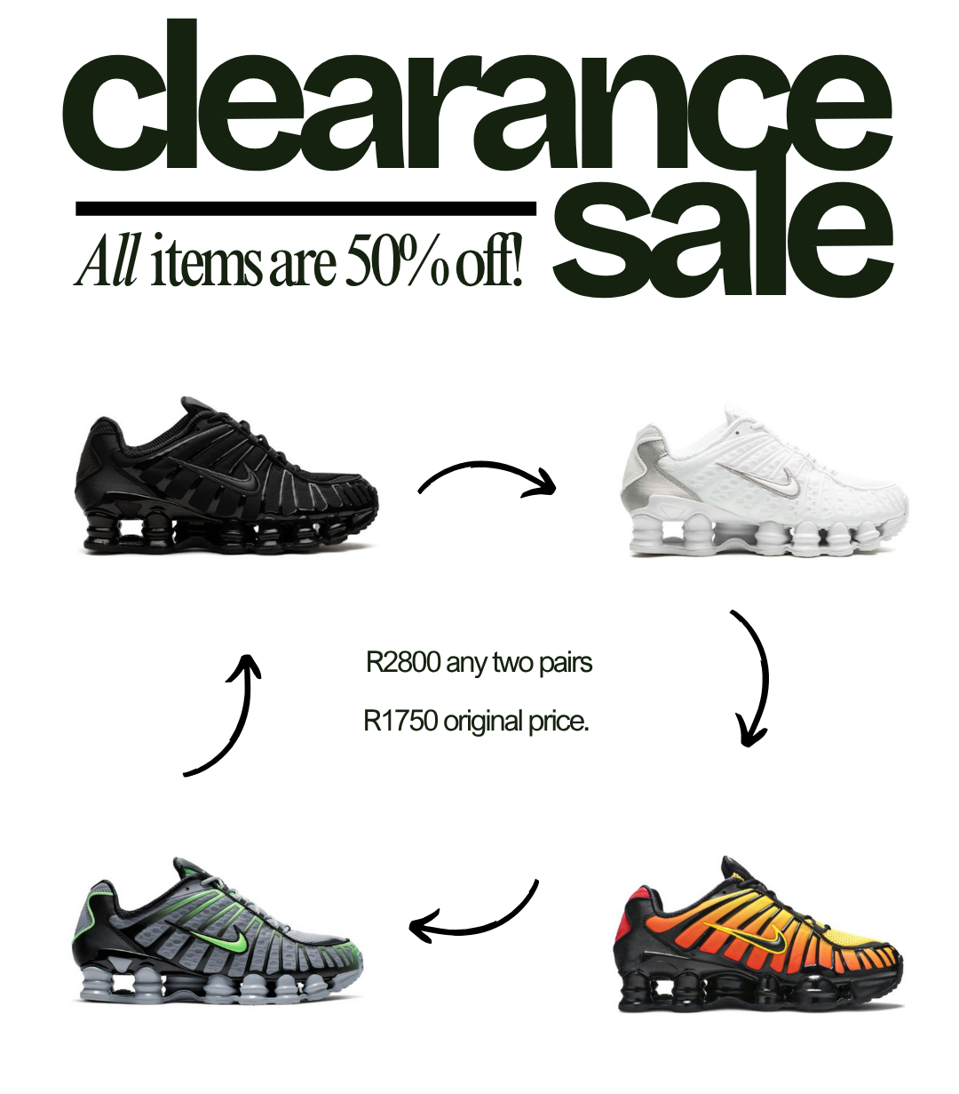 ANY 2 NIKE SHOX